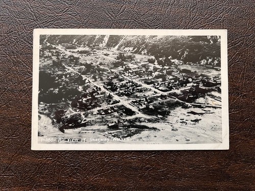 Rppc skagway alaska air view - rppc,